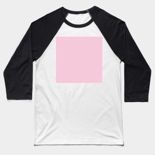 Solid Pearly Light Pink Monochrome Minimal Design Baseball T-Shirt